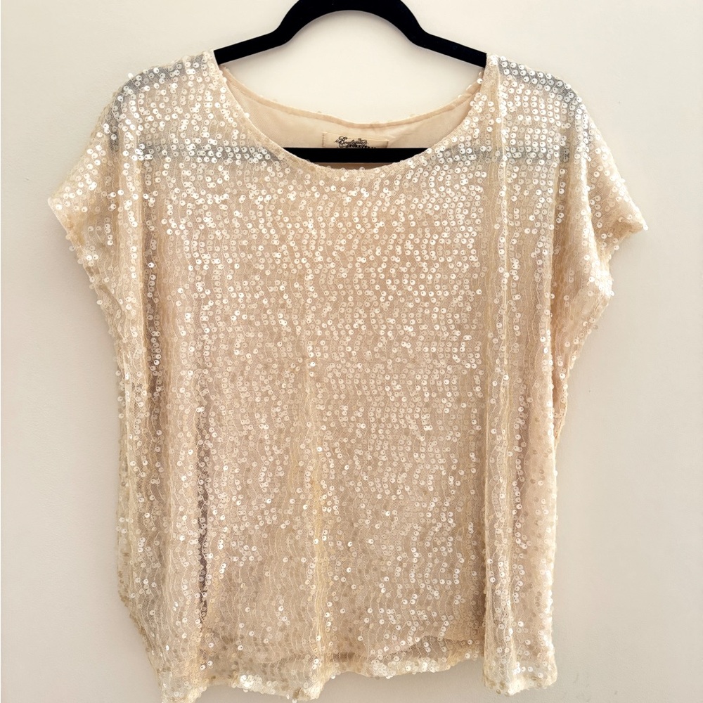 NWOT New Boutique Forever 21 Sequin Blouse